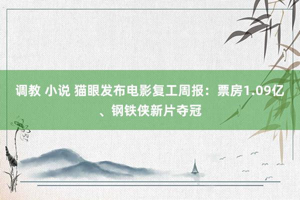 调教 小说 猫眼发布电影复工周报：票房1.09亿、钢铁侠新片夺冠